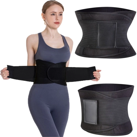 Ceinture d’entraînement en néoprène pour l’abdomen XXL – noir