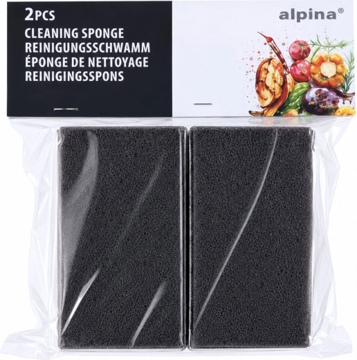 Éponge pour barbecue 12,5 × 7 × 4,5 cm - 2 pièces