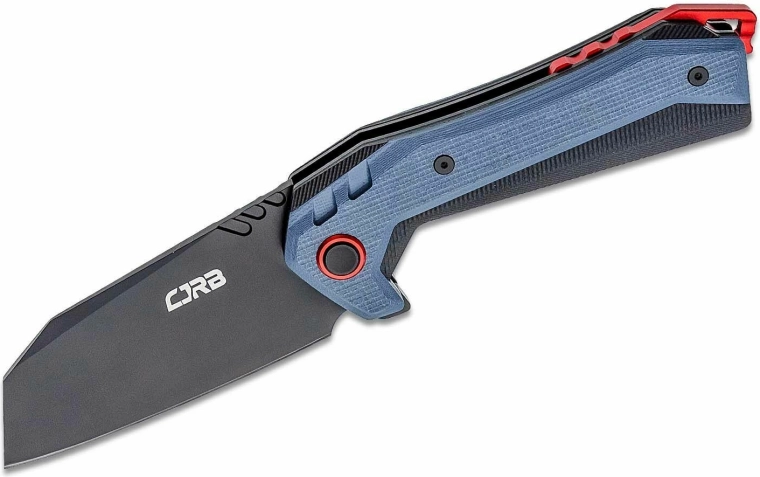 CJRB Tigris couteau de poche pliant G10 bleu 8,9 cm