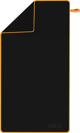 Serviette en microfibre à séchage rapide NILS NCR12 noir/orange