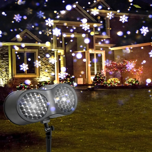 Flocons animés avec large couverture