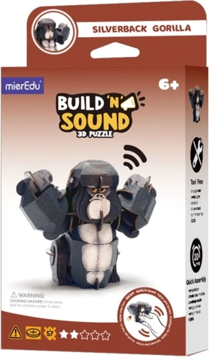 Puzzle 3D MierEdu Construis et écoute – gorille