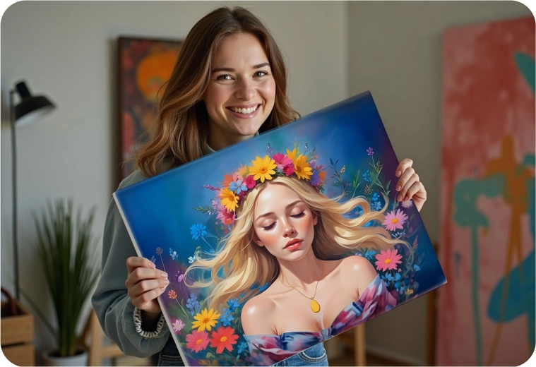 Décoration murale éclatante