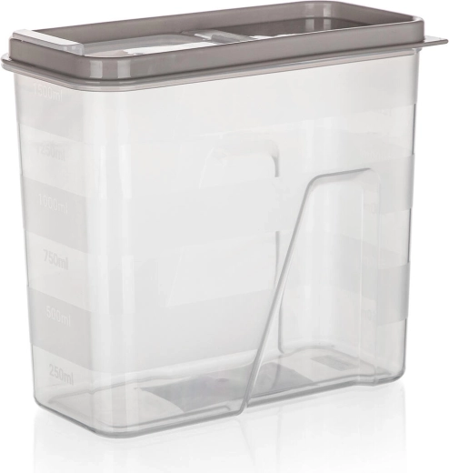 Boîte pour denrées sèches 1,5 l avec doseur LATTE