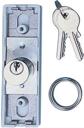 Serrure à tringlerie pour meuble 702A sans tringles, droite/gauche, 1 clé
