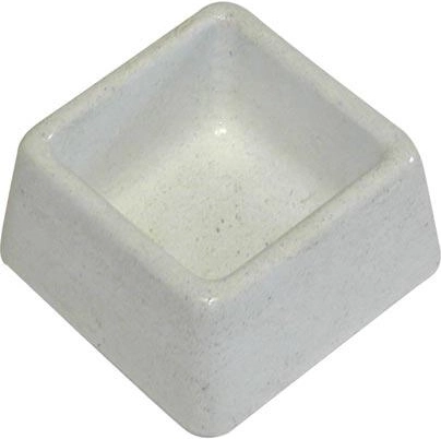 Gamelle carrée en béton 90 × 90 × 50 mm pour rongeurs