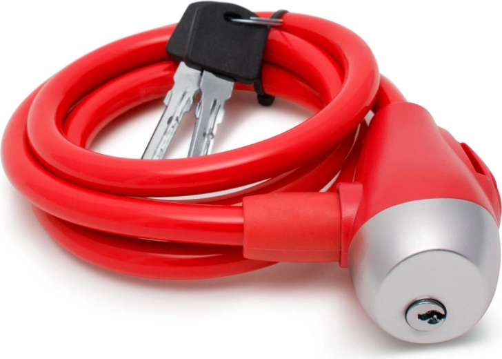 Antivol pour vélo à câble – Rouge