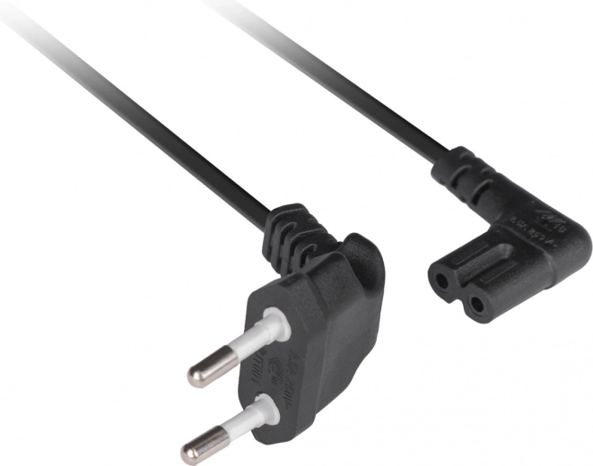 Connecteur coudé IEC C7 pour les espaces exigus