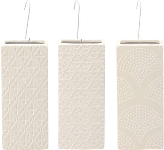 Humidificateur d’air en céramique pour radiateur, blanc, motifs assortis (6 pcs)