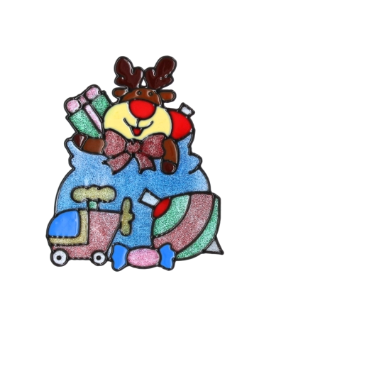 Motifs adorables de rennes et de cadeaux