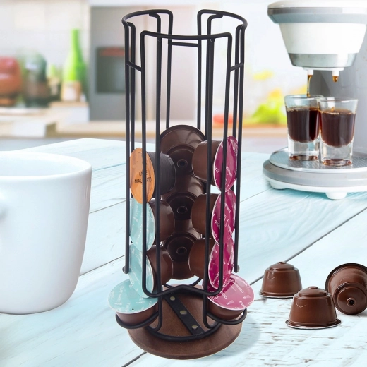 Capacité bien organisée pour 18 capsules