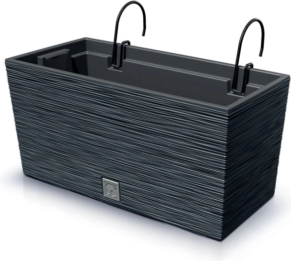 Jardinière de balcon suspendue Furu Case 39,5 cm anthracite