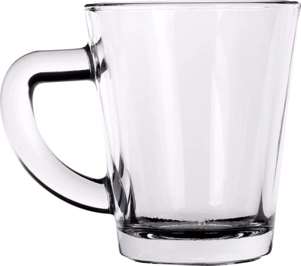 Verre transparent résistant avec anse confortable