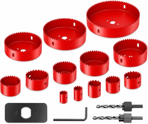 Renew Force ensemble de scies-cloches pour bois 19–127 mm (16 pièces)