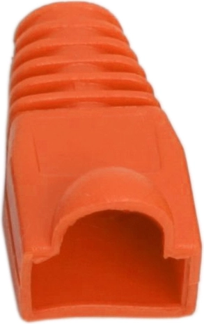 Protection anti-courbure orange pour câble avec fiches modulaires 8P8C