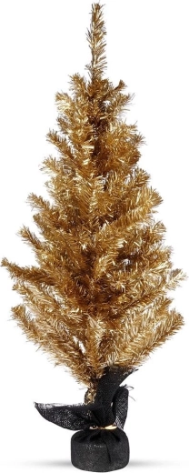 Sapin de Noël de table doré 90 cm