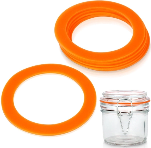 Joints en silicone pour bocaux à clip, 6 pcs