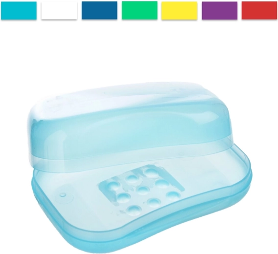 Boîte à savon solide en plastique UH, coloris assortis