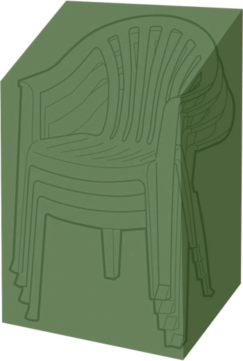 Bâche de protection pour 4 chaises de jardin 61 × 68 × 107 cm, PE 90 g/m², vert
