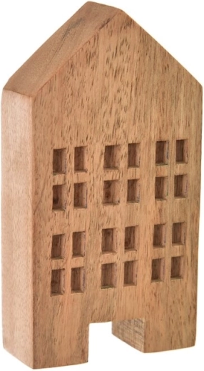Maison décorative en bois de manguier 15 cm