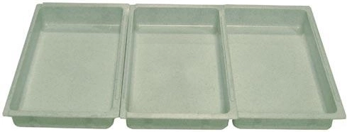 Ensemble de bols d’enrobage 25 × 15 × 4 cm, plastique, assortiment de couleurs (3 pcs)