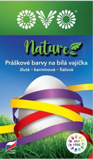 Ovo Nature crayons de couleur – jaune, carmin et violet