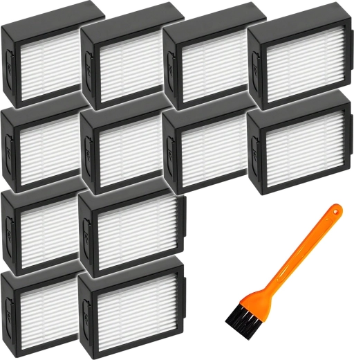 Kit de 12 filtres + brosse pour un entretien facile