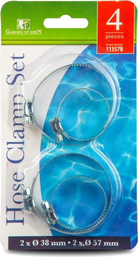 Kit de colliers de serrage pour tuyaux en acier inoxydable, 4 pièces