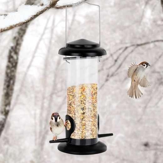 Suspension pratique et alimentation de plusieurs oiseaux