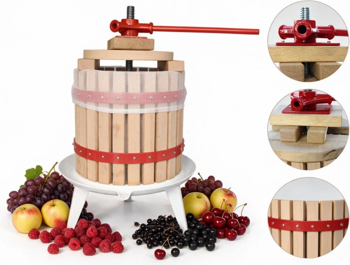 Presse à vis manuelle pour fruits de 12 l