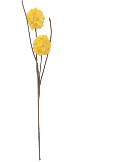 Fleur artificielle décorative 78 cm jaune