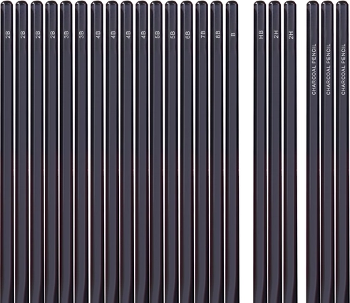 Large gamme de crayons pour différentes techniques d’ombrage