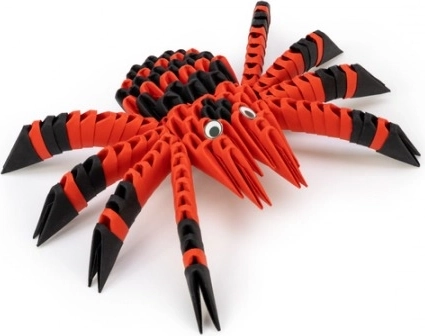 Araignée réaliste sans une goutte de colle