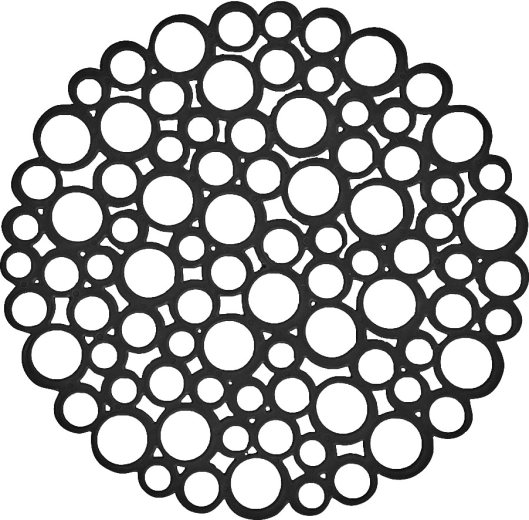 Grille de protection ronde pour évier BÄBLE 29 cm noire