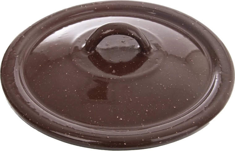 Couvercle émaillé Brown 16 cm