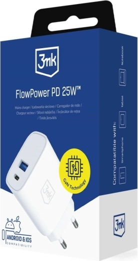 Charge rapide jusqu’à 25 W