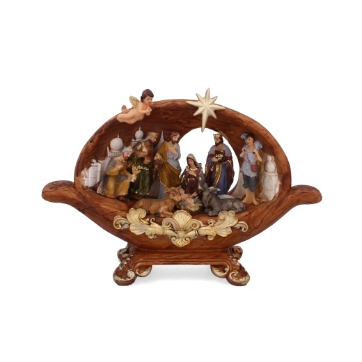 Détails riches de la scène de Noël