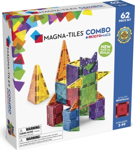 MAGNA-TILES jeu de construction magnétique combo 62 pièces