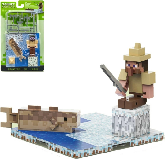 Magnet World 3D jeu de construction magnétique Le pêcheur et le poisson