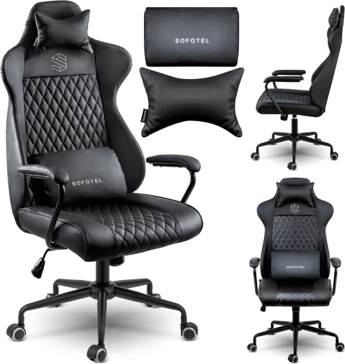 Fauteuil de bureau et de gaming Sofotel Werona noir