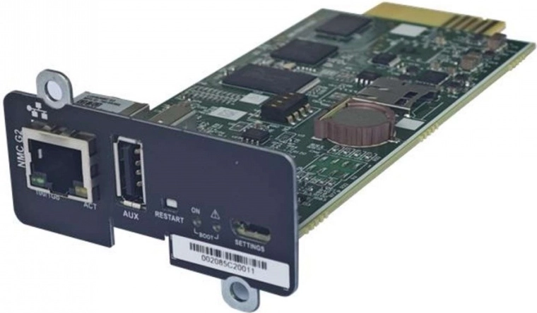 Module SNMP PowerWalker 1 Gbps pour UPS séries RT/RTG/IoT PF1 6–10 kVA TGB/TGS - 1 pièce