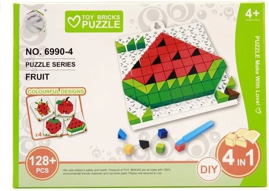 Puzzle à assembler fruits 128 pièces - 1 pièce