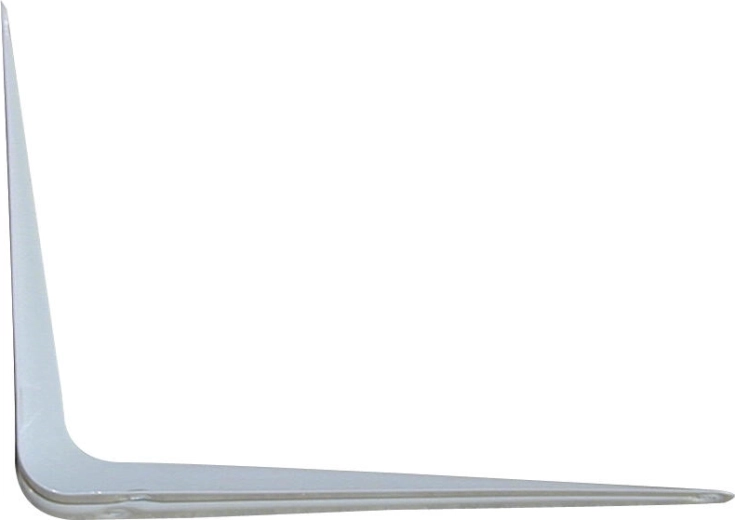 Console blanche pour étagère 100 × 75 mm - 2 pièces