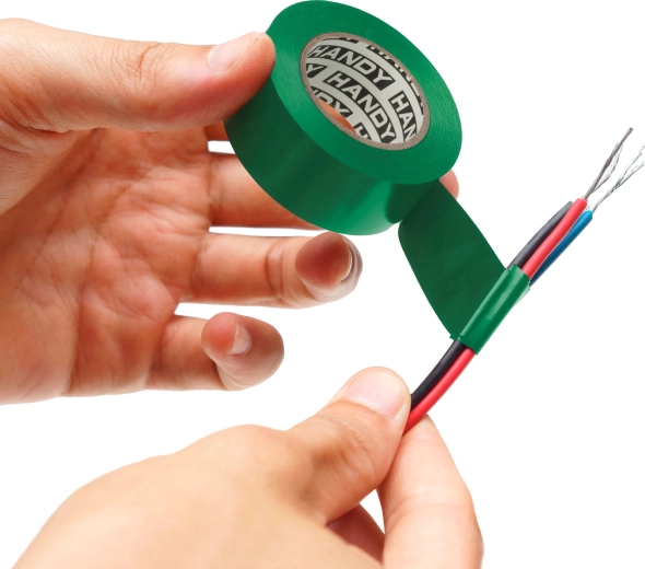 Ruban isolant vert en PVC 10 m