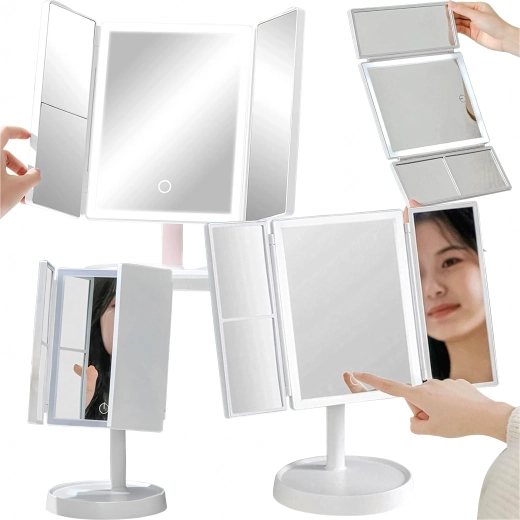 Large champ de vision grâce aux trois panneaux