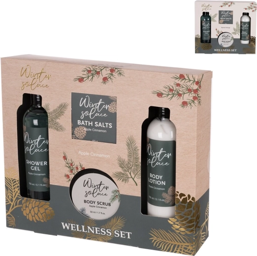 Coffret cadeau de bain 4 pièces en 2 variantes