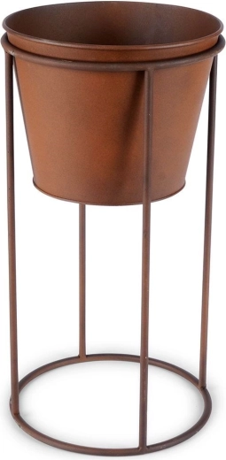 Construction métallique résistante, finition rouille