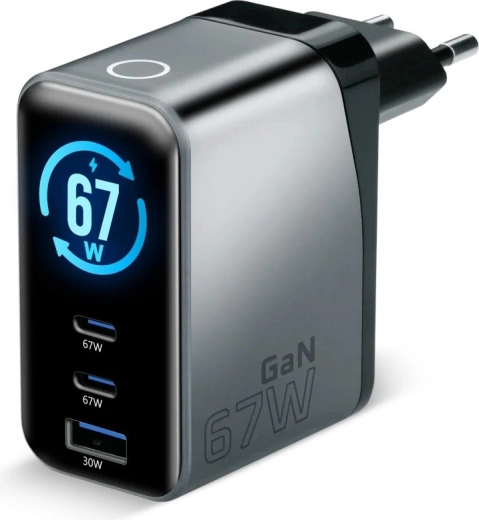 Charge rapide puissante jusqu’à 67 W