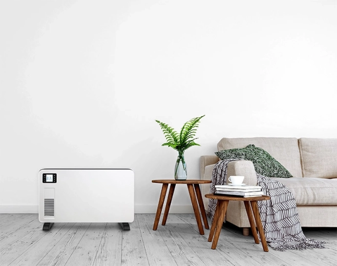 Chauffage rapide grâce à une puissance allant jusqu’à 2300 W et au ventilateur