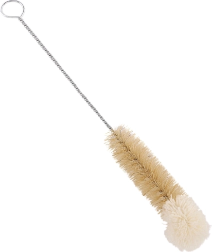 Brosse à bouteilles en poils naturels et coton 25 mm